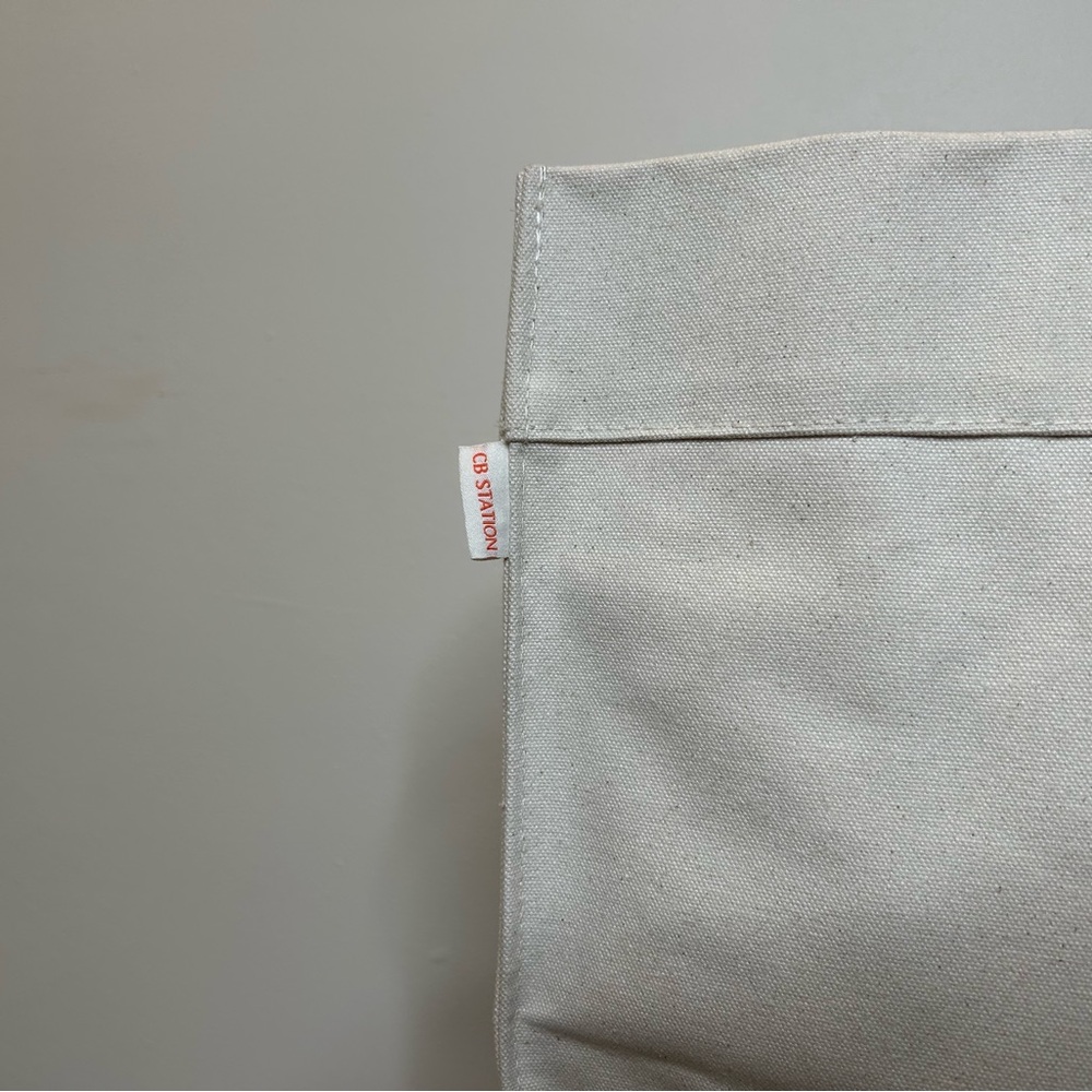 BF Blackberry Farm Canvas Tote with Leather Handles Smile Southern - Picture 3 of 11